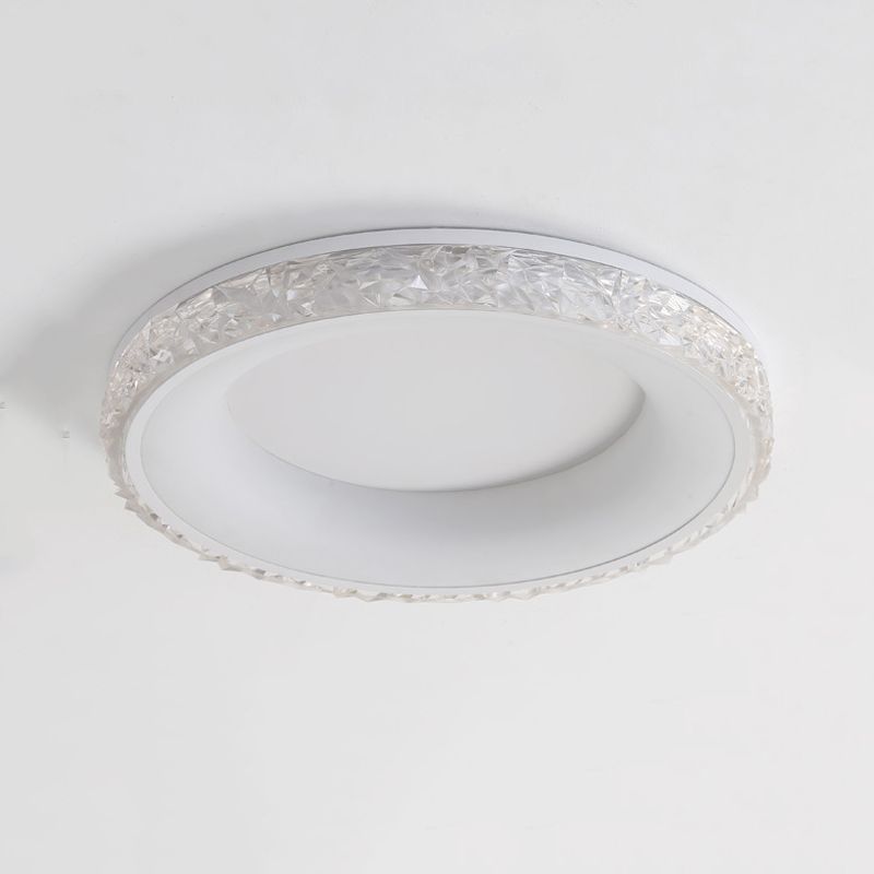 Single White/Black Flush Mount Lighting Circle LED Ceiling Light