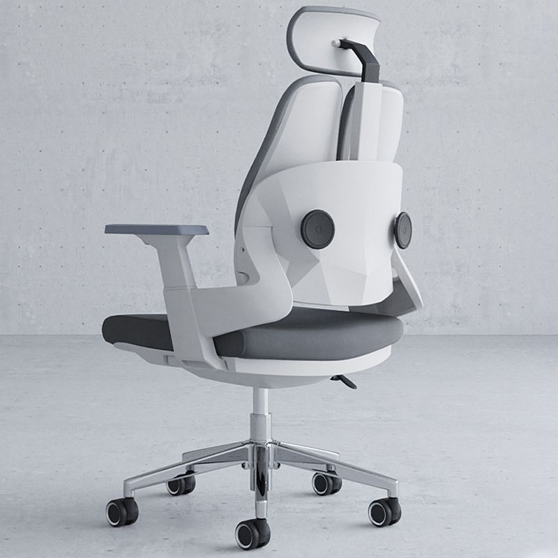 Modern Fixed Arms Desk Chair Headrest Included Task Chair for Office