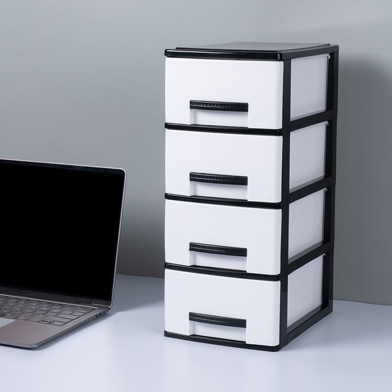 Vertical Drawers File Cabinet Plastic Modern File Cabinet for Home and Office