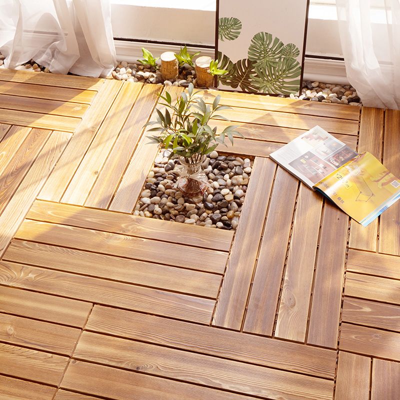 Flooring Tiles Click-Locking Scratch Resistant Distressed Wood Flooring