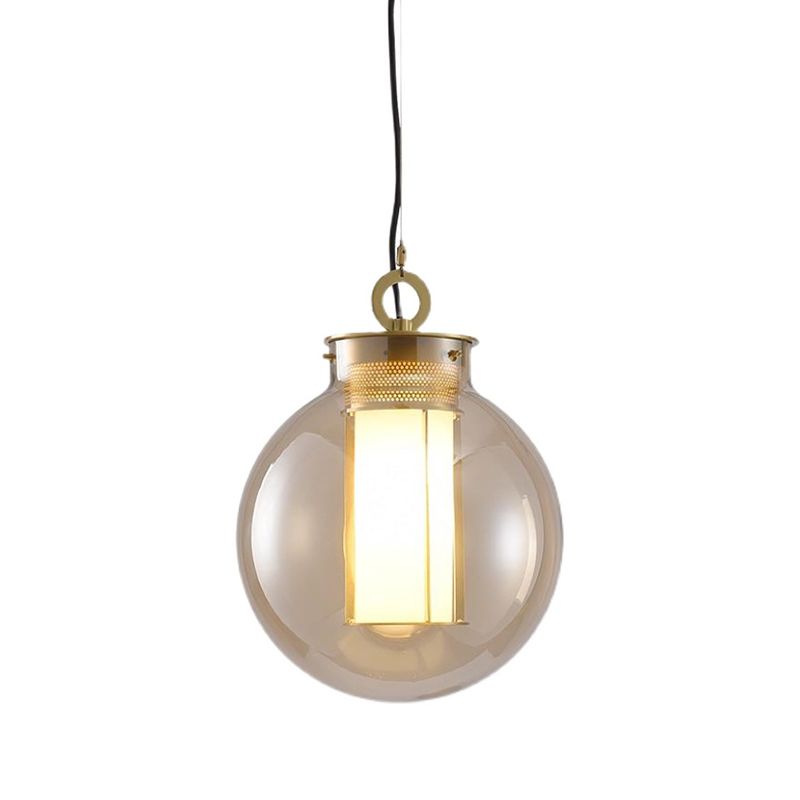 Geometrische hängende Lichter Industrial Style Glass 1 Light Pendell Light Kit Kit