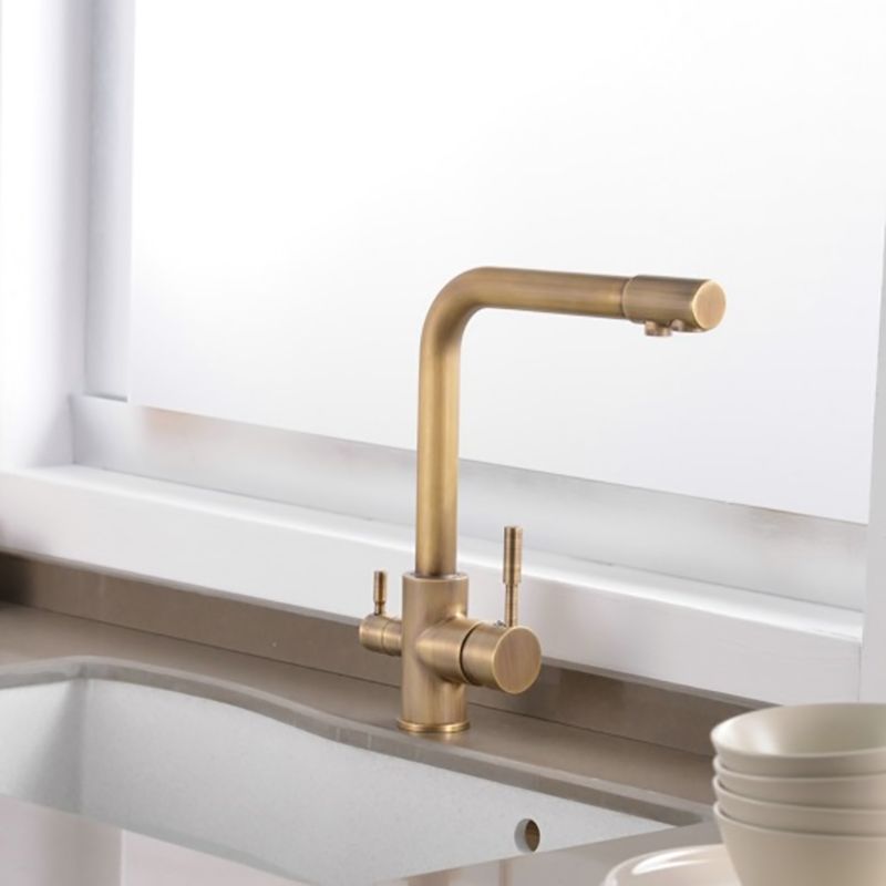 Traditional Kitchen Faucet Brass Low Profile Standard Kitchen Faucets Single Handle