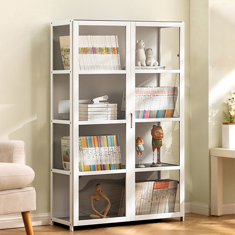 White Lacquered Modern Storage Cabinet,Rectangle Standard Cabinet