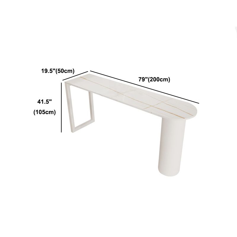 Contemporary Dining Bar Counter Table Rectangle Table for Kitchen