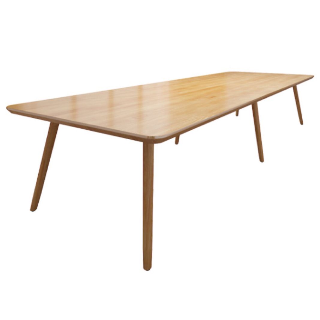 Rectangle Parsons Modern Writing Table Fixed Meeting Table of Solid Wood