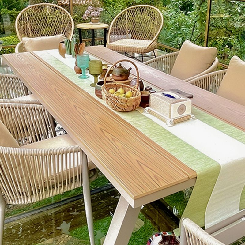 Modern Water Resistant Patio Table Set 1/3/5/7/9 Pcs Wicker Dining Table Set