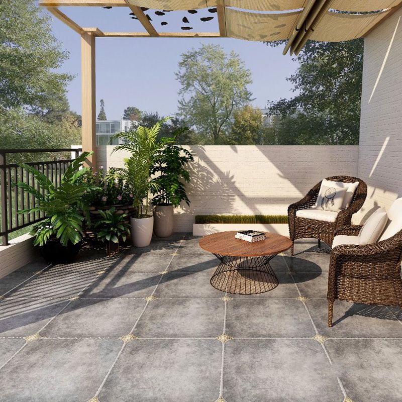 Outdoor Floor Wall Tile Ceramic Square Straight Edge Floor Wall Tile