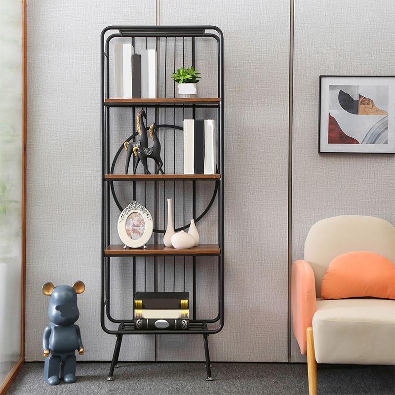 Glam Metal Bookshelf Standard Shelf Bookcase for Home Office