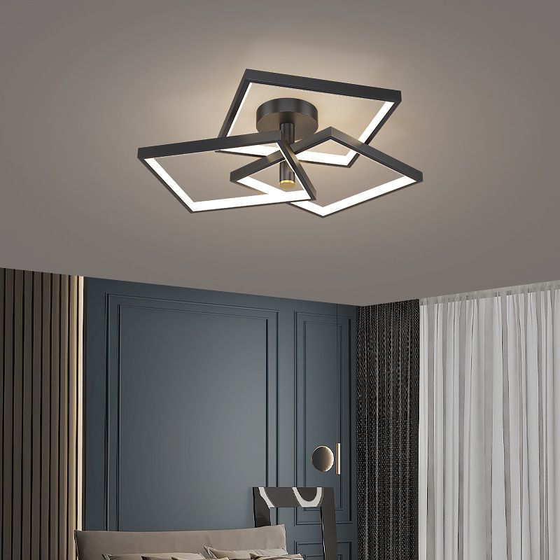 3-Lights Modern Style Flush Mount Acrylic Ceiling Light for Living Room