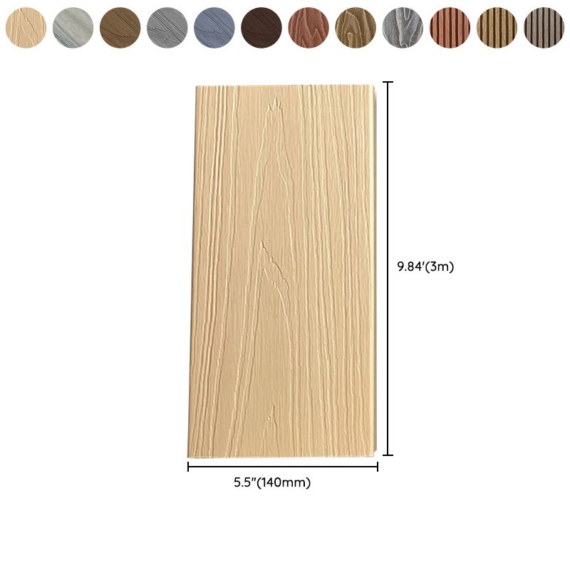 Embossed Composite Deck Plank Nailed Outdoor Patio Deck Tile Kit