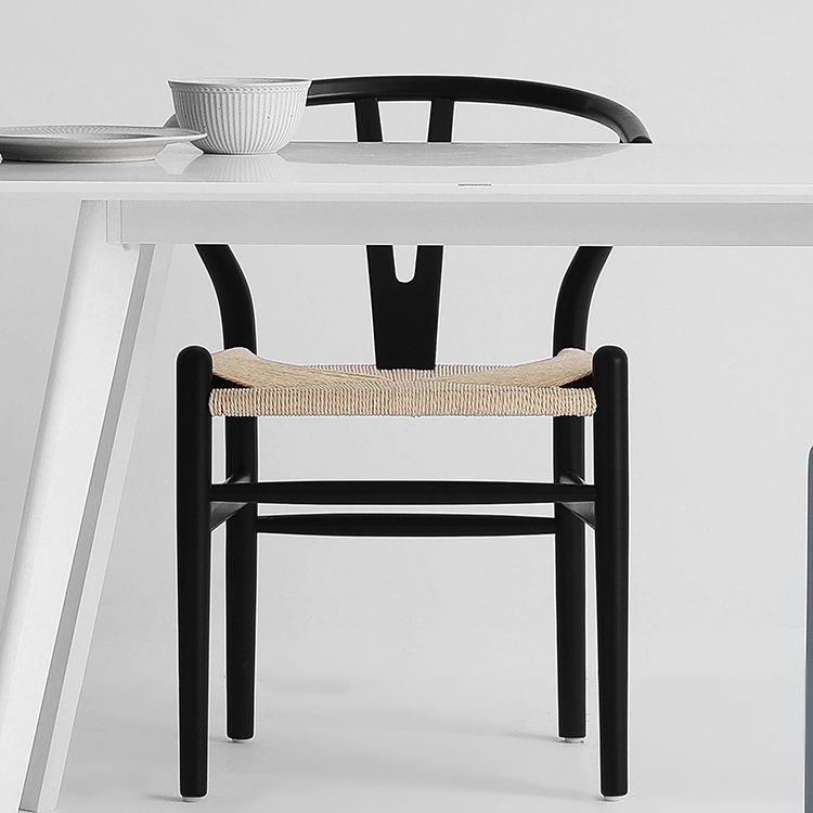 Contemporary Style Chair Dining Armless Wooden Chairs for Kitchen