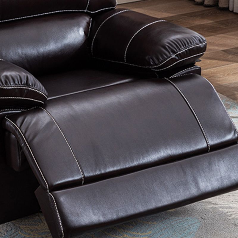 Contemporary Standard Recliner in Solid Color Bonded Leather