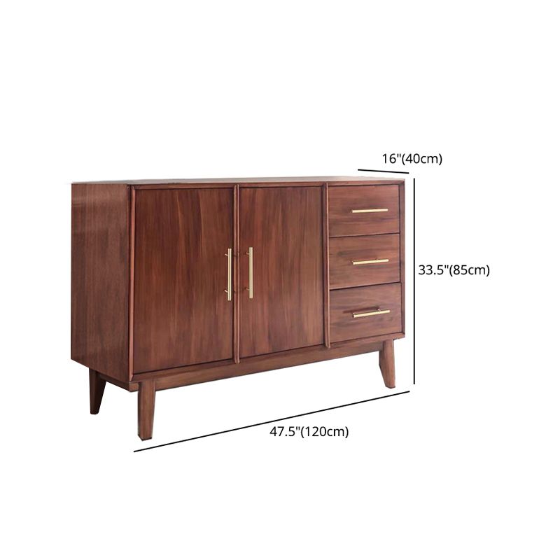 15.75"W Sideboard Contemporary Style Solid Wood Dining Server for Kitchen and Living Room