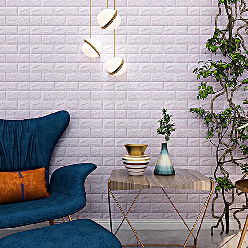 Foam Waterproof Water Panel Living Room 3D Artificial Brick Contemporary Panel (10-Pack)