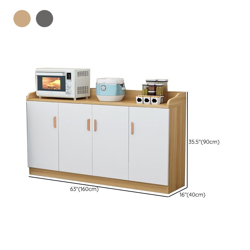 Modern Sideboard Cabinet Engineered Wood Adjustable Shelving Sideboard