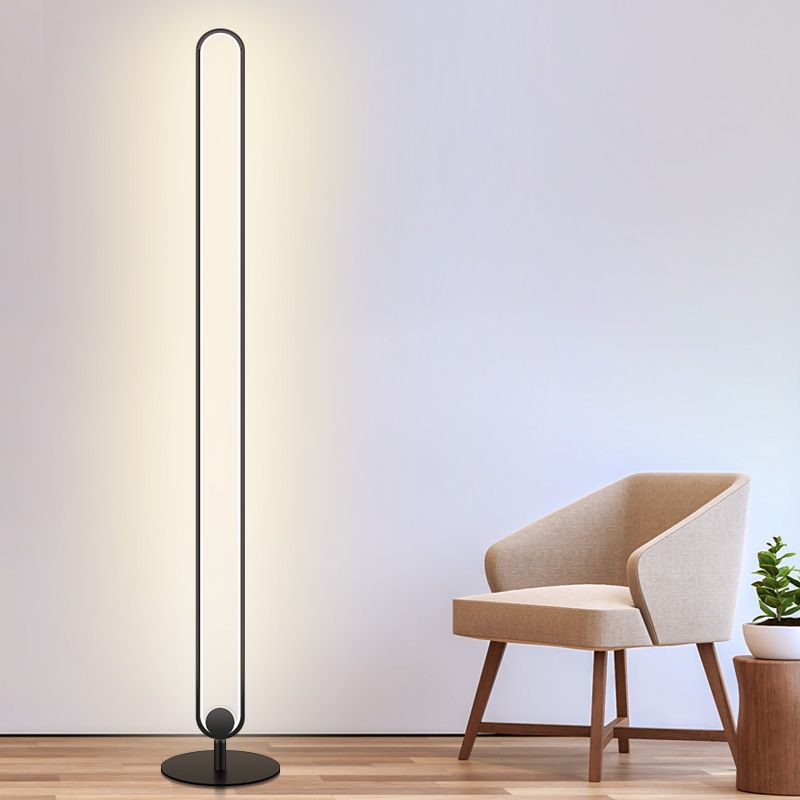 Lámpara de lámpara LED lineal de estilo moderno Luz de piso creativo para sala de estar