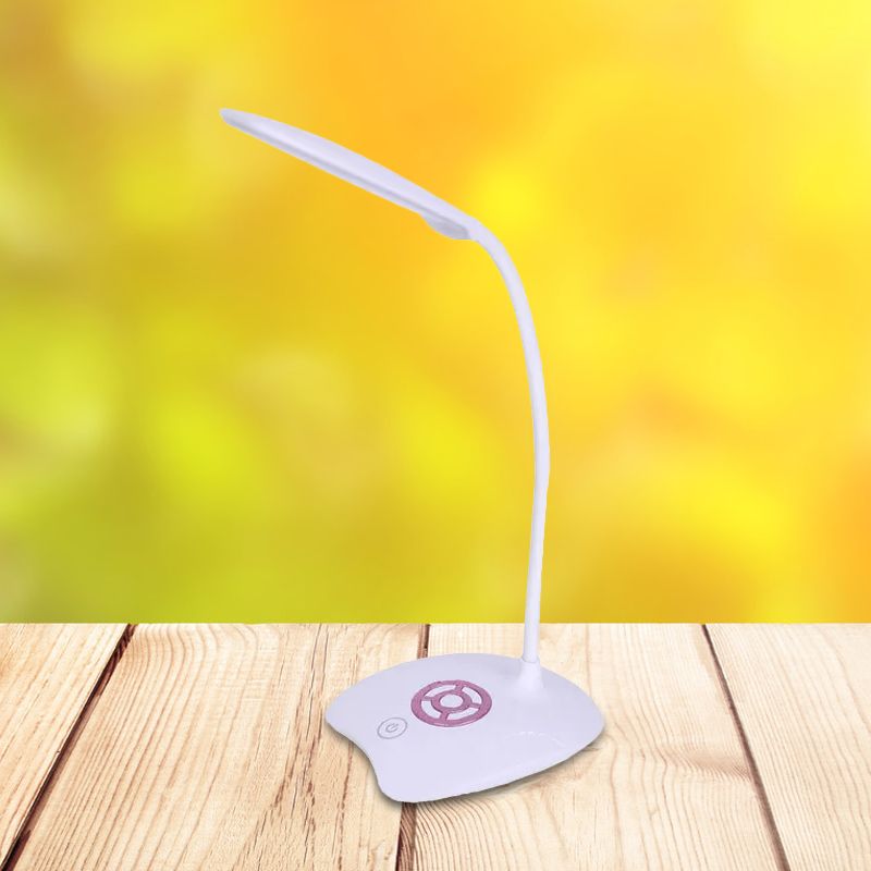 Silikonschlauch Verstellbarer Standschktor Leuchtt wie moderne LED Touchempfindliche Tischlampe für das Studium, Pink/Gold