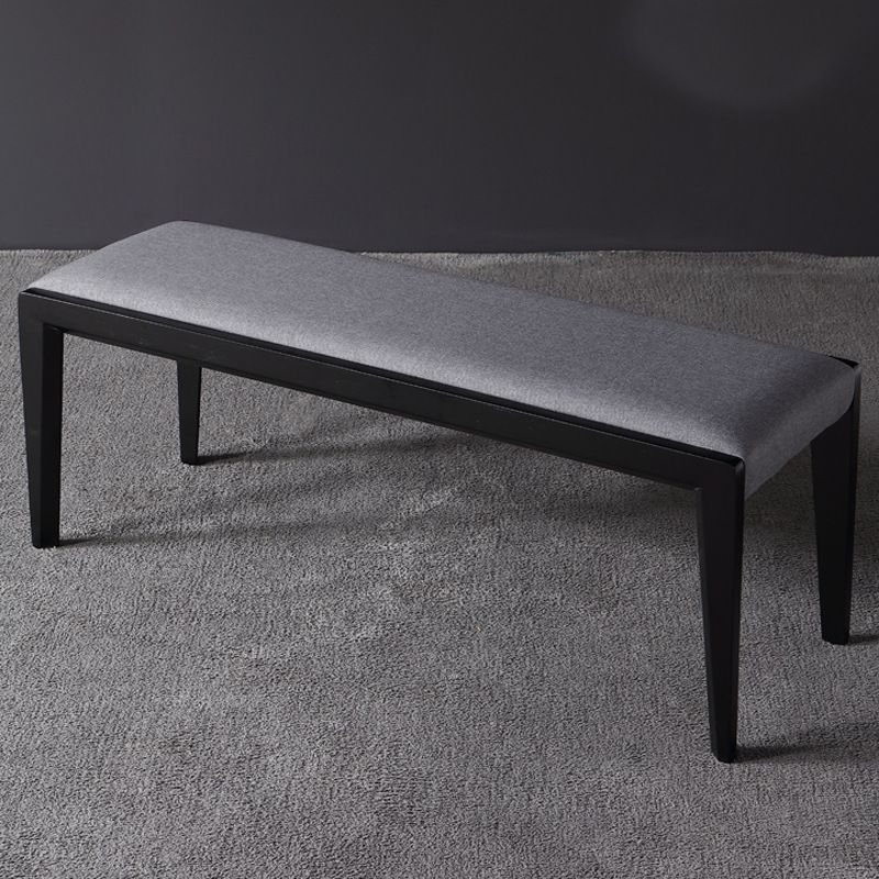 15.6-inch W Mid-Century Modern Seating Bench Cushioned Solid Wood Bench