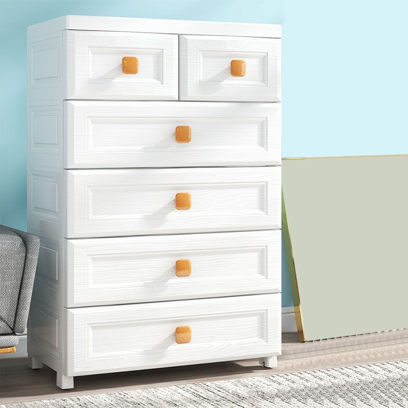 Plastic Dresser Scandinavian Baby Dresser with Drawers for Kids