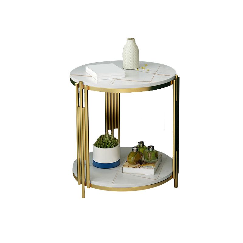 Contemporary Accent Table Nightstand Open Storage Bedside Cabinet for Bedroom