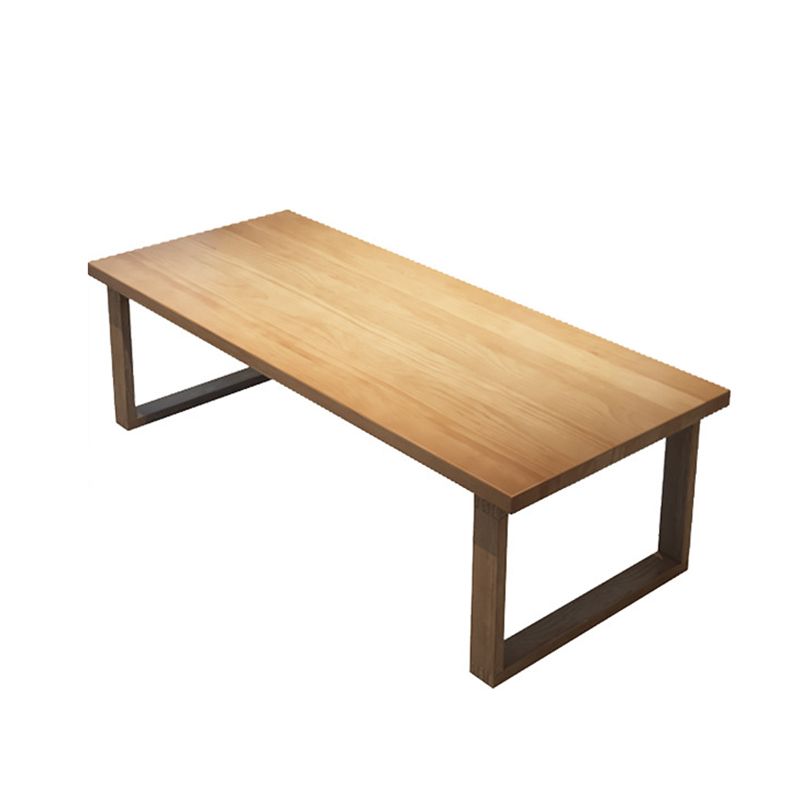 Contemporary Rectangular Office Desk Pine Writing Desk for Office