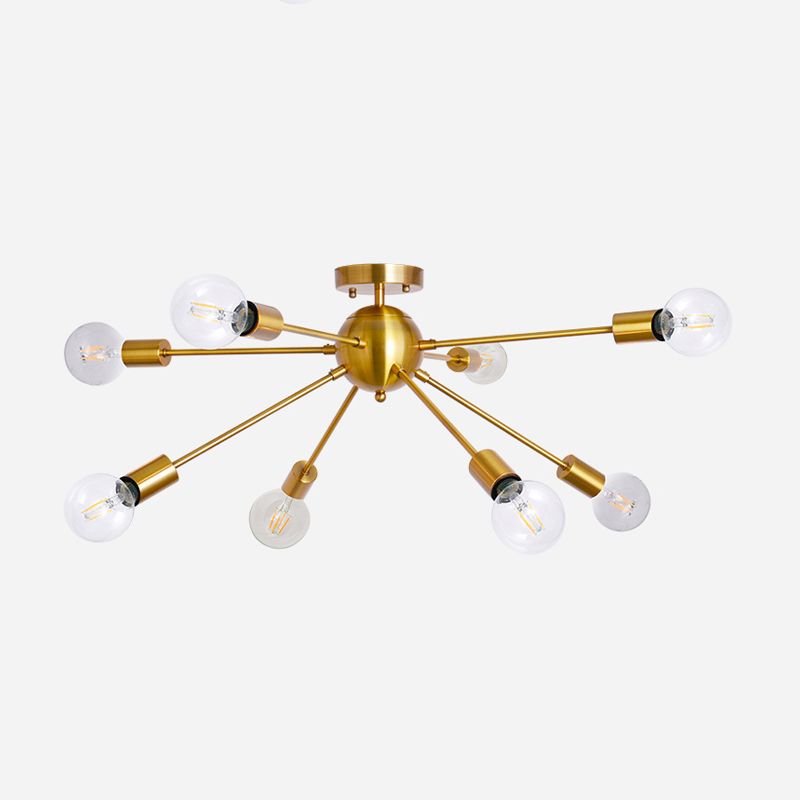 Modern Flush Mount Ceiling Fixture 8 Lights Flush Ceiling Lights for Dining Room