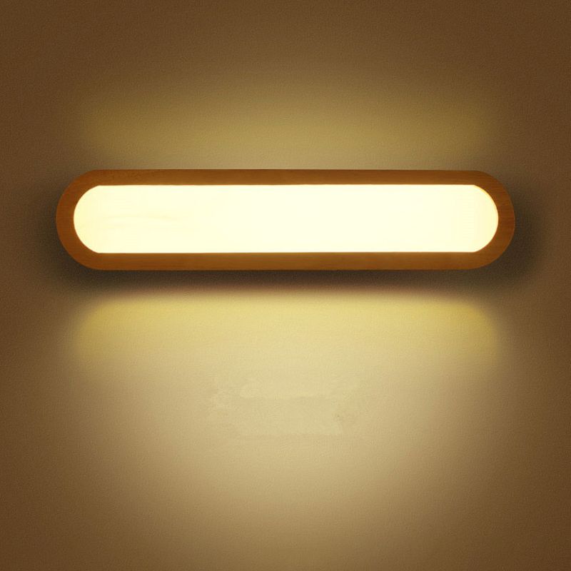 Lampada da specchio per vanità per vanità per bagno oblungo LED LED NORDICA MONTO A MONTRIO DI MOLTO IN BEIGE