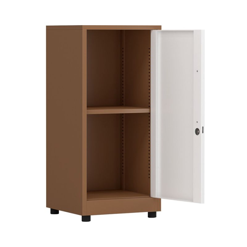 Contemporary File Cabinets Metal Frame Mobile Filing Cabinet with Key Lock