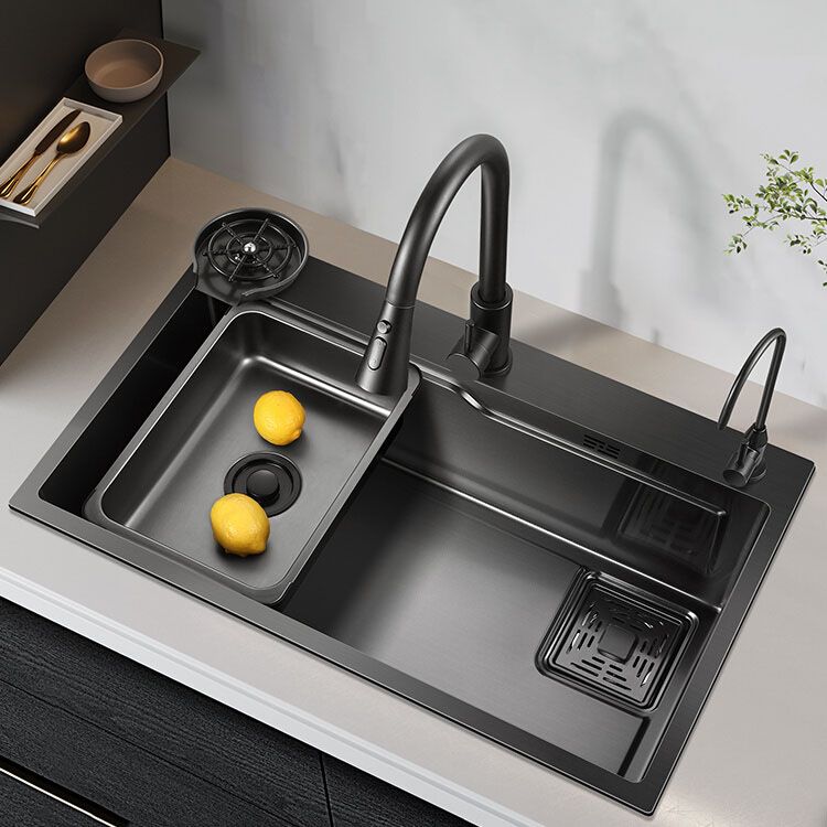 Modern Kitchen Sink Dirt Resistant Stainless Steel Drop-In Kitchen Sink