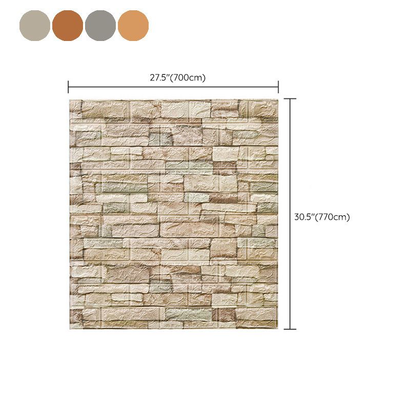 Farmhouse Wall Plank 3D Brick Living Room Wall Panels Set of 2