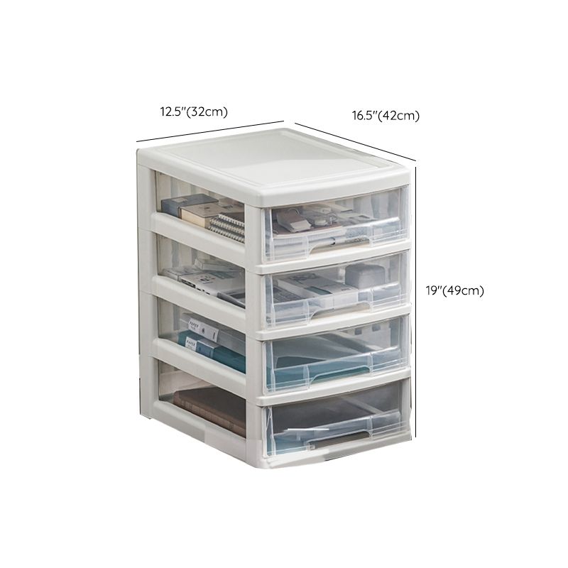 Transparent File Cabinet Modern Plastic Drawers Filing Cabinet