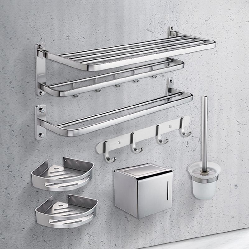 Contemporary Bathroom Hardware Set Towel Bar/Bath Shelf & Paper Holder Included