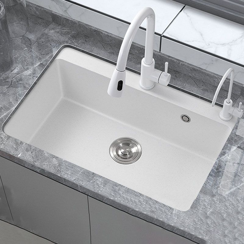 Modern Kitchen Sink Quartz with Accessories and Faucet Drop-In Workstation Sink