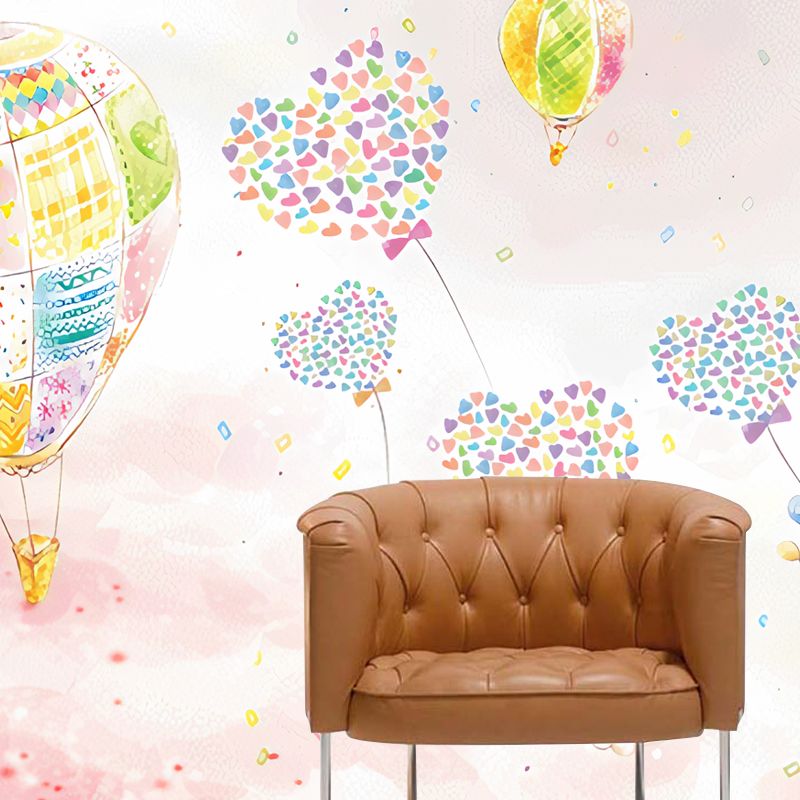 Giant Wall Covering Novelty Cartoon Balloon Wall Mural in Multi-Color