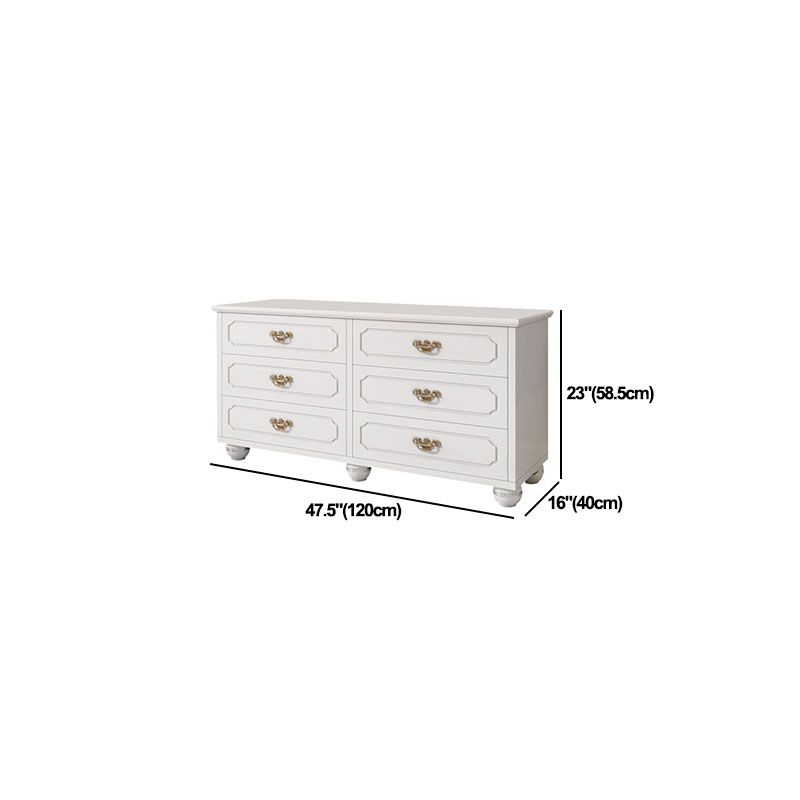 White Storage Chest 16" W Storage Chest Dresser with Drawers for Bedroom