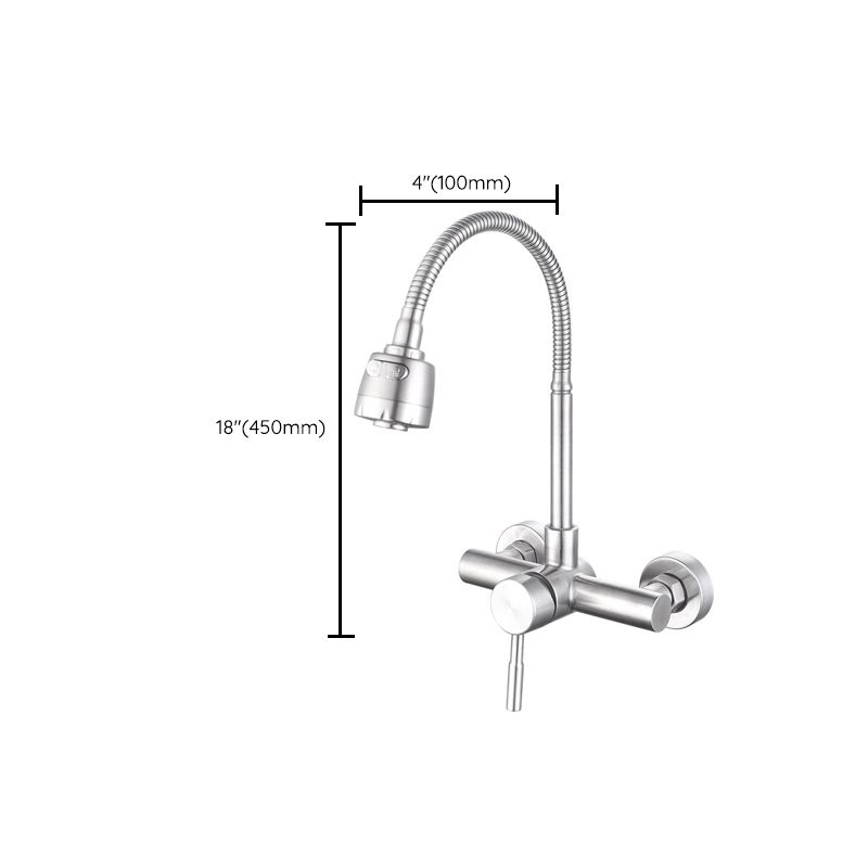 Modern Faucet 1-Handle 2-Hole  Single Level Low Profile Pot Filler Faucet