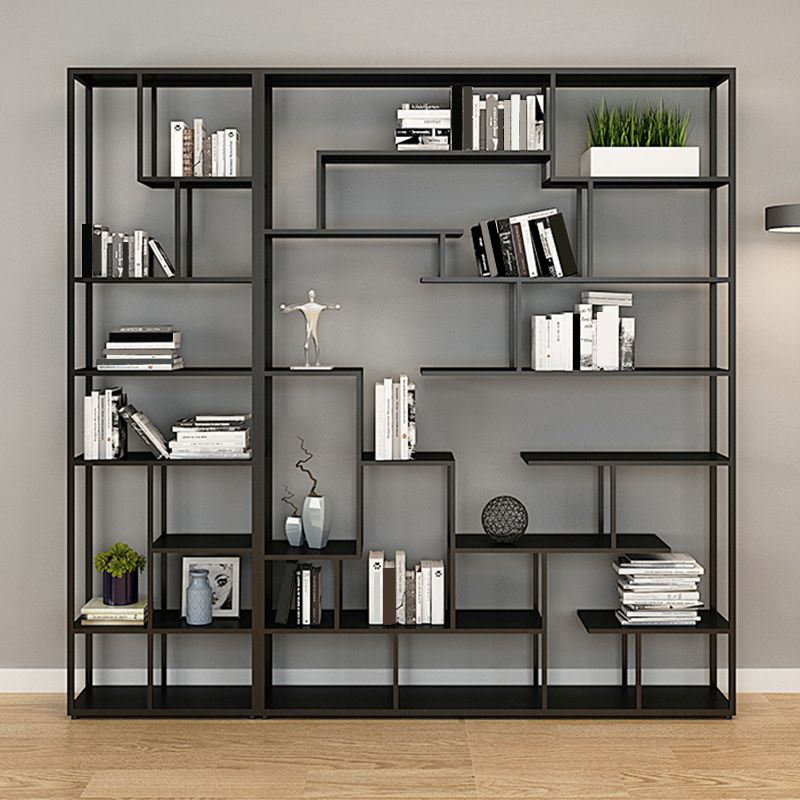 Metal Open Etagere Bookshelf Vertical Urban Bookcase for Living Room