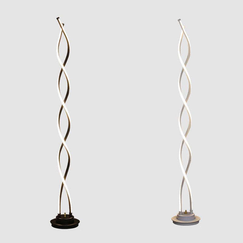 Metal Linear Shape Floor Lamp Modern Style Single Light  Floor Lamp Fixture