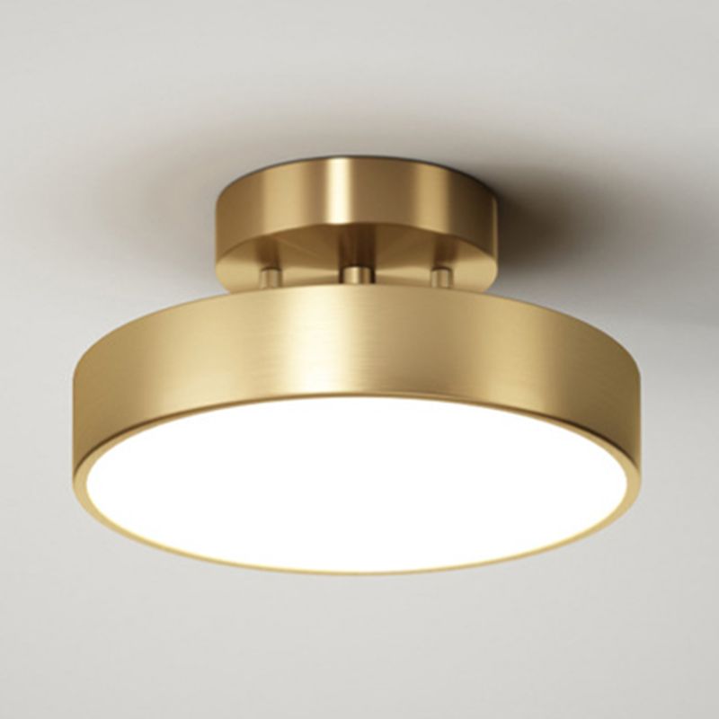 Modern Flush Mount Light Fixtures Metal 1 Light Flush Mount Ceiling Light