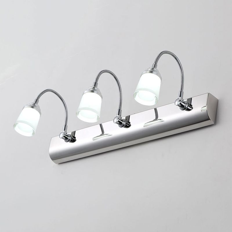 LED Mirror Front Light Multi Lights Vanity Light with Acrylic Shade for Bathroom