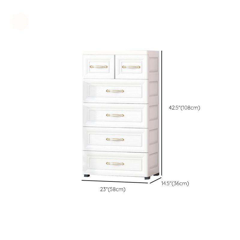 Contemporary Bedroom Armoire with Garment Rod Plastic Armoire Cabinet