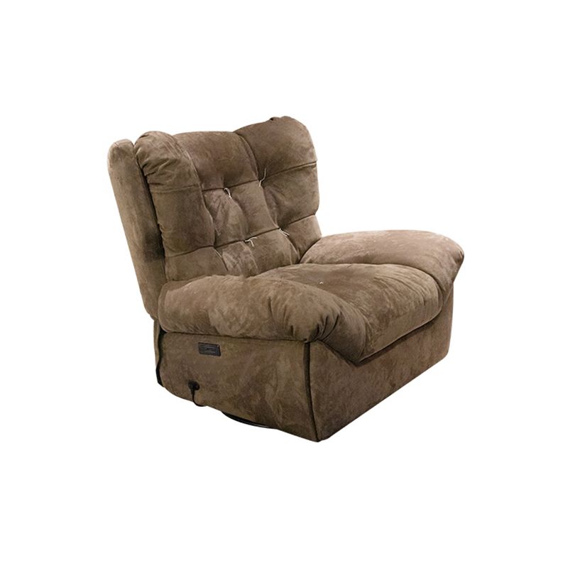 Contemporary Flared Arm Standard Recliner Swivel Recliner Chair