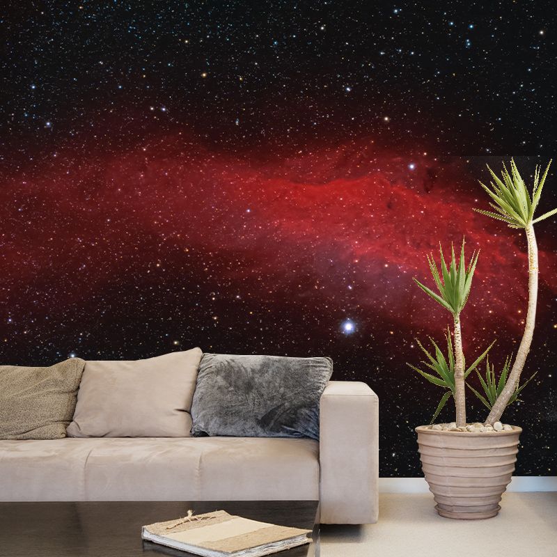 Customized Universe Mural Wallpaper Novelty Style Mildew Resistant for Ceiling