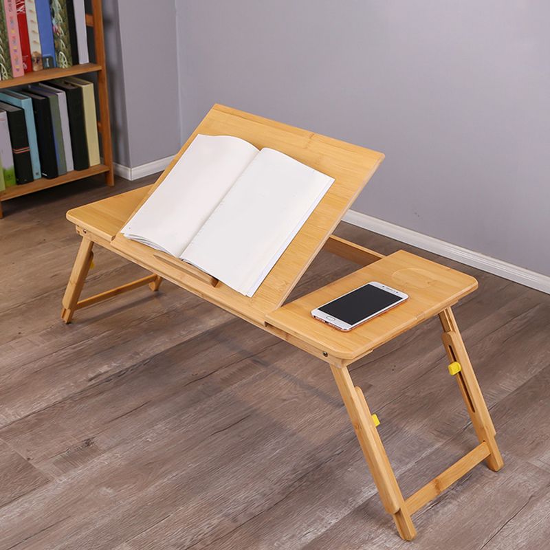 Contemporary Bamboo Writing Desk Folding Office Desk for Office