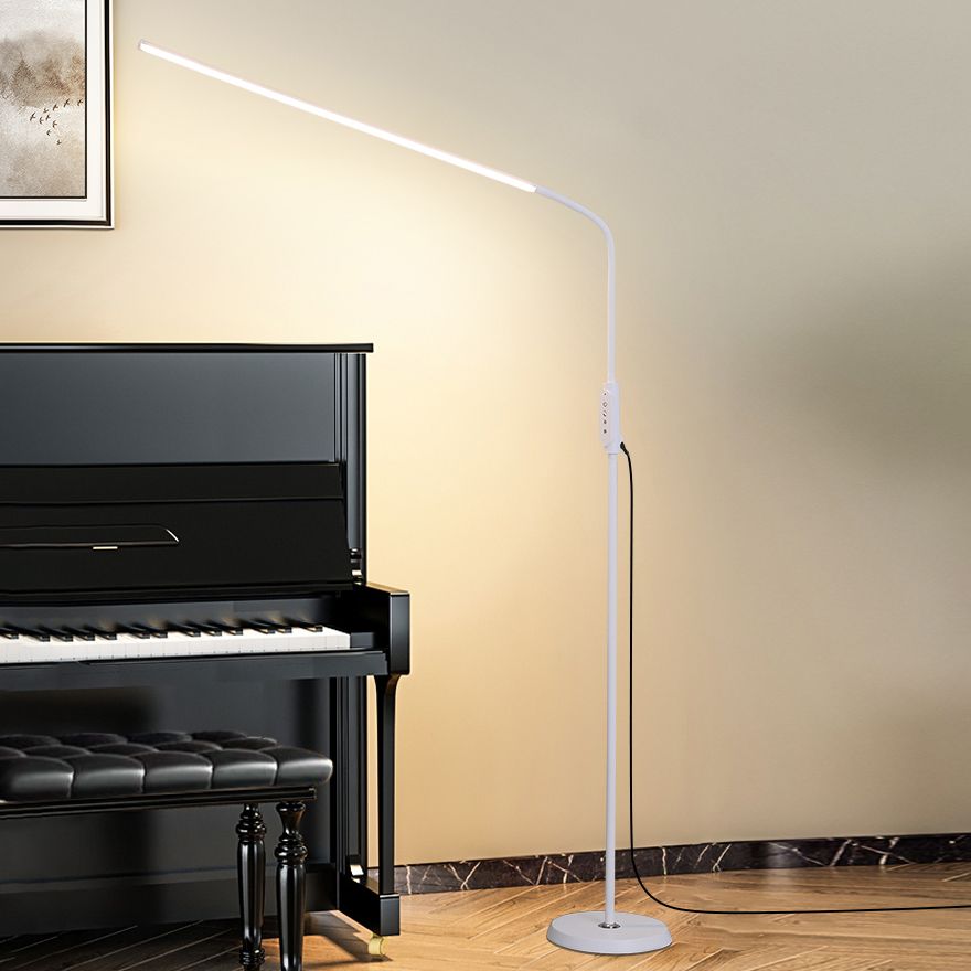 Lampade a pavimento in linea sottile in stile moderno metallo 1 luce pavimento