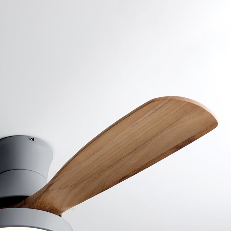 Simplicity LED Ceiling Fan Lighting with Wood Blade for Dining Room