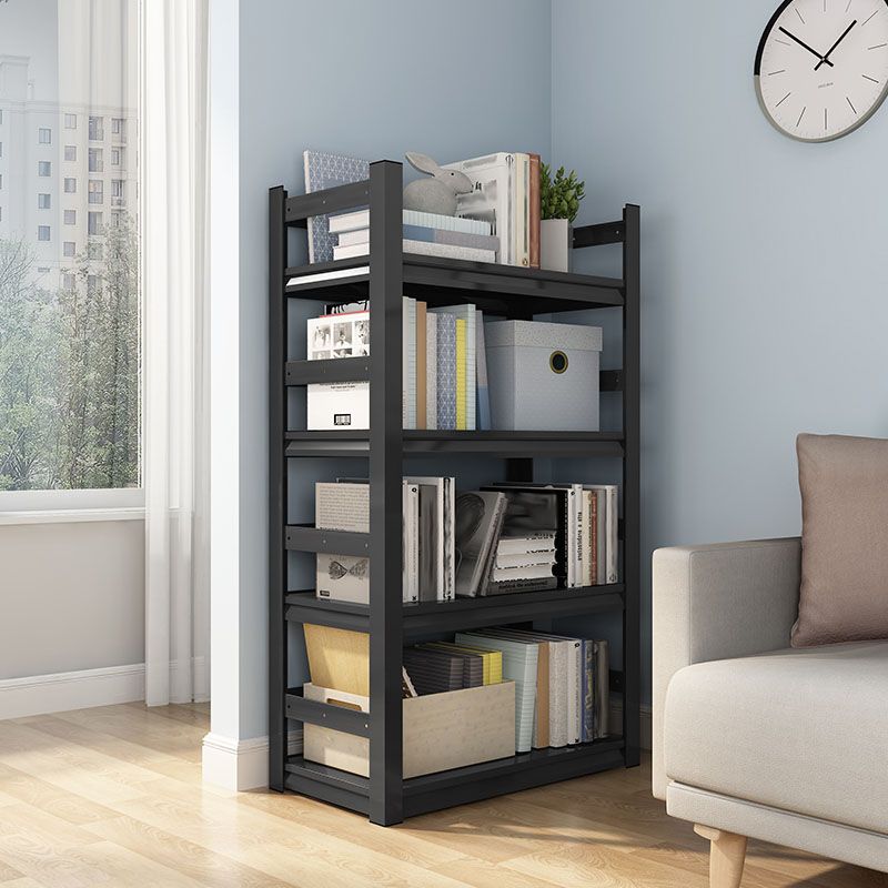 Modern Style Open Back Standard Bookshelf Metal Bookcase for Study Room