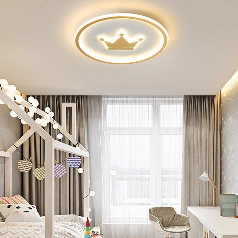 Children Ceiling Mount Light LED Ceiling Light with Acrylic Shade for Kid's Room