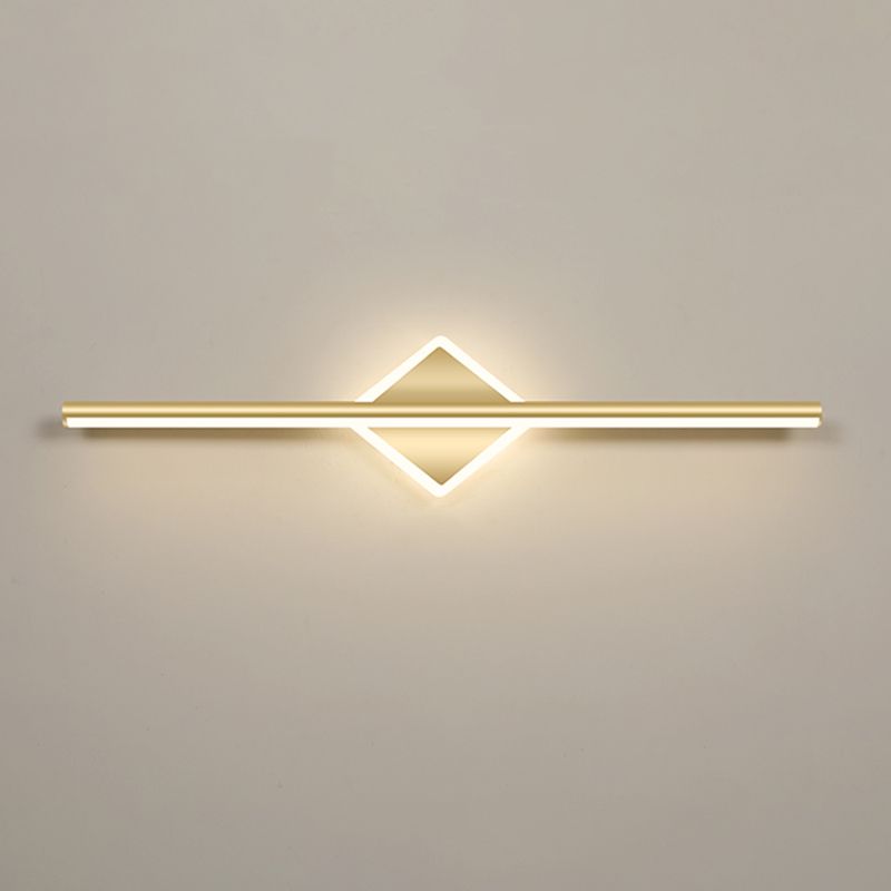 Linear Vanity Wall Lights Simplicity Metallic Vanity Wall Sconce for Bathroom