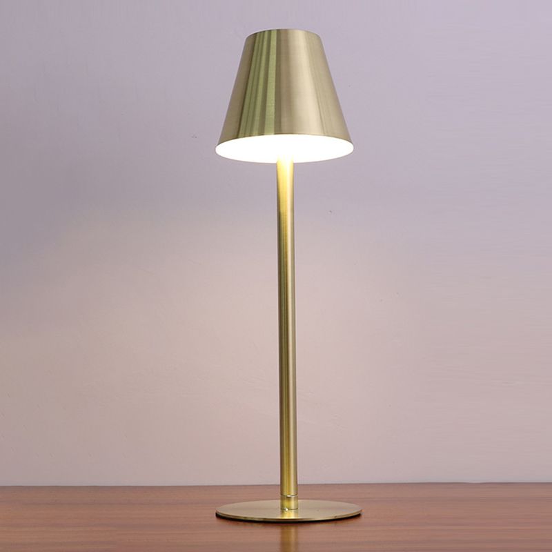 Contemporary Table Lamp 1-Light LED Metal Cone Table Light for Dining Room